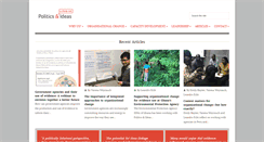 Desktop Screenshot of politicsandideas.org